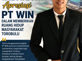 Tokoh Pemuda Konsel Apresiasi PT WIN Dalam Memberikan Ruang Hidup Masyarakat Torobulu