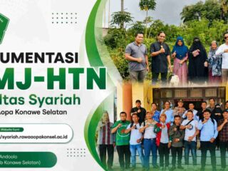 Wujud Kepedulian Sosial, Mahasiswa HMJ-HTN IAI Rawa Aopa Berbagi Hewan Kurban di Potoro